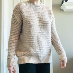 Tan knit sweater